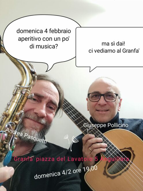 Andrea Pasquetti e Giuseppe Pollicino in concerto il 4/2/2024