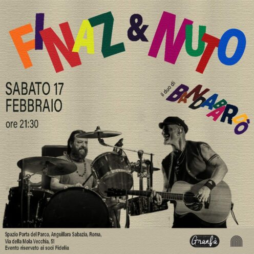 Finaz e Nuto della Bandabardò in concerto sabato 17/2