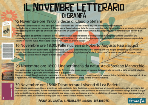 Le presentazioni dei libri di Novembre